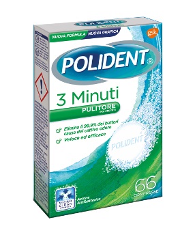 POLIDENT 3 MINUTI 66 COMPRESSE - Farmacia Nuova Dr.ssa Gabriella Catellani