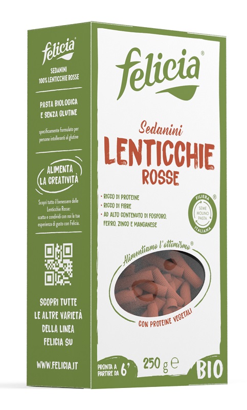 FELICIA BIO SEDANINI LENTICCHIE ROSSE 250 G - Farmacia Nuova Dr.ssa Gabriella Catellani