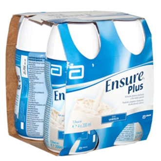 ENSURE PLUS VANIGLIA 4 BOTTIGLIE DA 200 ML - Farmacia Nuova Dr.ssa Gabriella Catellani