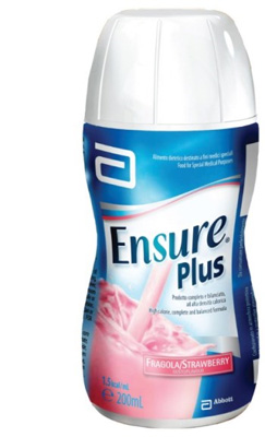 ENSURE PLUS FRAGOLA 4 BOTTIGLE DA 200 ML - Farmacia Nuova Dr.ssa Gabriella Catellani