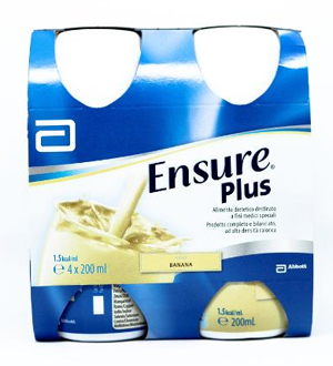 ENSURE PLUS BANANA 4 BOTTIGLIE DA 200 ML - Farmacia Nuova Dr.ssa Gabriella Catellani