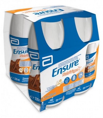 ENSURE NUTRIVIGOR CIOCCOLATO 4 BOTTIGLIE DA 220 ML - Farmacia Nuova Dr.ssa Gabriella Catellani