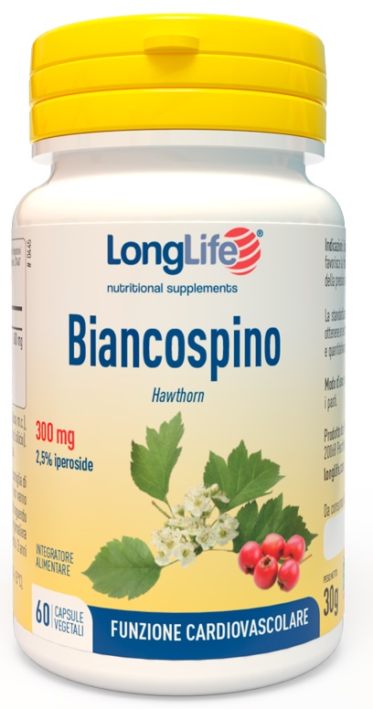 LONGLIFE BIANCOSPINO 60 CAPSULE VEGETALI - Farmacia Nuova Dr.ssa Gabriella Catellani