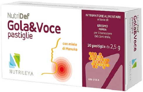 NUTRIDEF GOLA & VOCE MIELE 20 PASTIGLIE - Farmacia Nuova Dr.ssa Gabriella Catellani