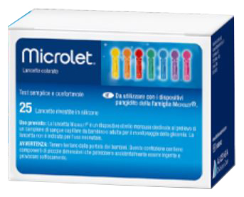 LANCETTE PUNGIDITO PER DISPOSITIVO MICROLET 25 PEZZI - Farmacia Nuova Dr.ssa Gabriella Catellani
