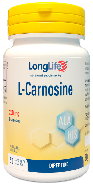 LONGLIFE L-CARNOSINE 60 CAPSULE - Farmacia Nuova Dr.ssa Gabriella Catellani