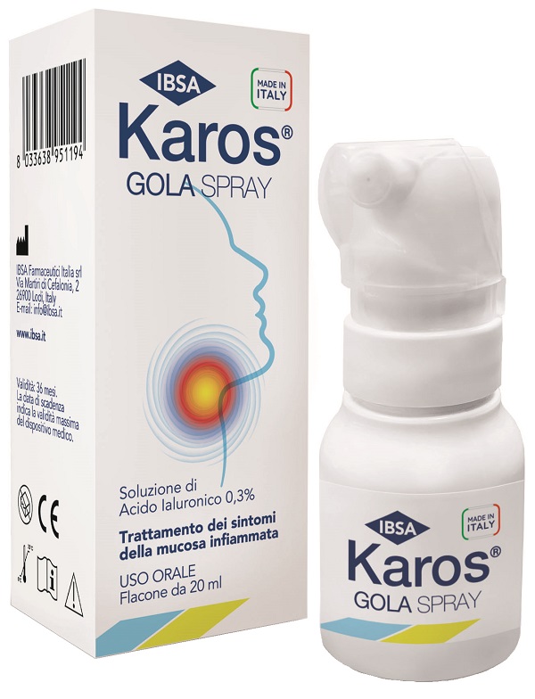 KAROS SPRAY ORALE 0,3% 20 ML - Farmacia Nuova Dr.ssa Gabriella Catellani