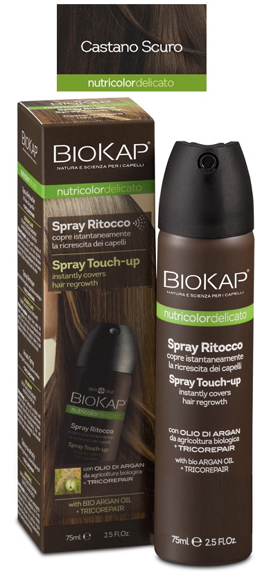 BIOS LINE BIOKAP NUTRIDEL SPRAY RITOCCO CASTANO SCURO 75 ML - Farmacia Nuova Dr.ssa Gabriella Catellani