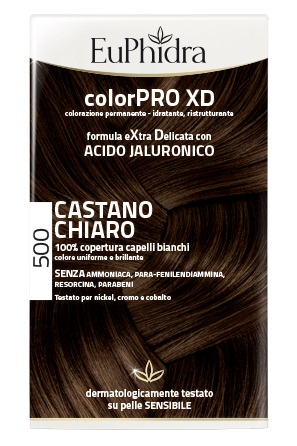 EUPHIDRA COLORPRO XD 500 CAST CHIARO GEL COLORANTE CAPELLI IN FLACONE + ATTIVANTE + BALSAMO + GUANTI - Farmacia Nuova Dr.ssa Gabriella Catellani