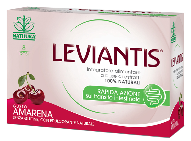 LEVIANTIS SENZA GLUTINE GUSTO AMARENA 8 DOSI / 16 BUSTE - Farmacia Nuova Dr.ssa Gabriella Catellani