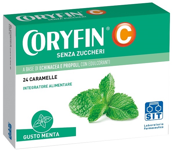 CORYFIN C SENZA ZUCCHERO MENTOLO 48 G - Farmacia Nuova Dr.ssa Gabriella Catellani