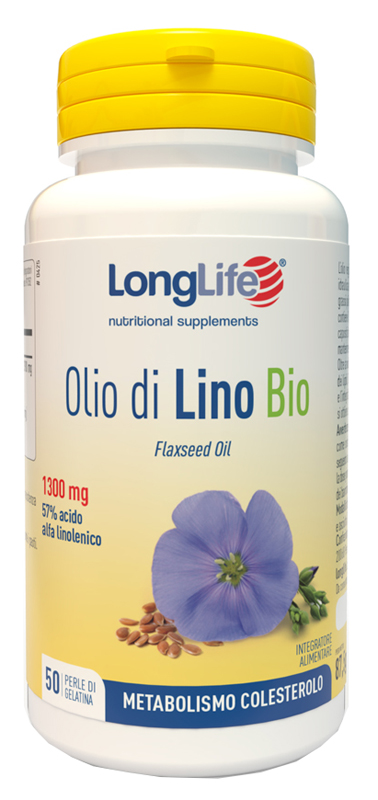 LONGLIFE OLIO DI LINO BIO 50 PERLE DI GELATINA - Farmacia Nuova Dr.ssa Gabriella Catellani