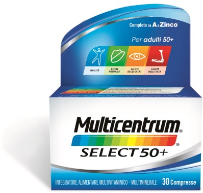 MULTICENTRUM SELECT 50+ 30 COMPRESSE - Farmacia Nuova Dr.ssa Gabriella Catellani