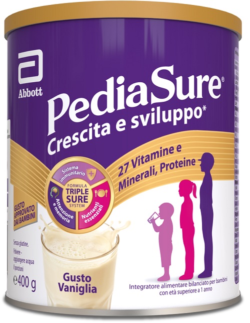 PEDIASURE CRESCITA&SVILUPPO VANIGLIA 400 G - Farmacia Nuova Dr.ssa Gabriella Catellani
