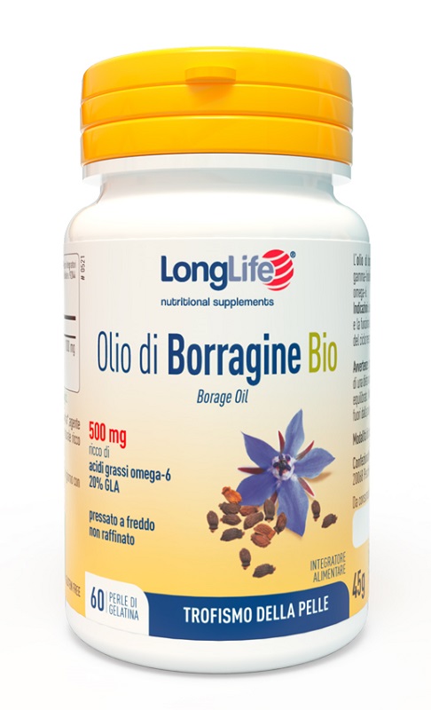 LONGLIFE OLIO BORRAGINE BIO 60 PERLE IN GELATINA - Farmacia Nuova Dr.ssa Gabriella Catellani