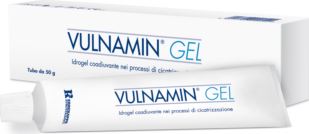 VULNAMIN MEDICAZIONE INTERATTIVA IN GEL A BASE DI AMINOACIDICOSTITUTIVI DEL COLLAGENE E SODIO JALURONATO TUBO 50 G - Farmacia Nuova Dr.ssa Gabriella Catellani