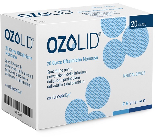 GARZA OZOLID OFTALMICA TNT CON OLIO OZONIZZATO IN FOSFOLIPIDI LIPOZONEYE 20 PEZZI - Farmacia Nuova Dr.ssa Gabriella Catellani