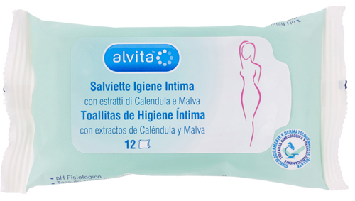 ALVITA SALVIETTE IGIENE INTIMA 12 PEZZI - Farmacia Nuova Dr.ssa Gabriella Catellani
