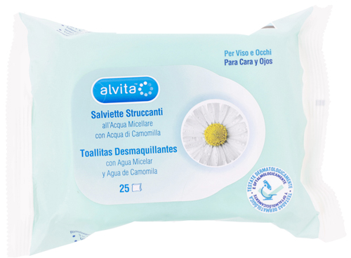 ALVITA SALVIETTE STRUCCANTI 25 PEZZI - Farmacia Nuova Dr.ssa Gabriella Catellani