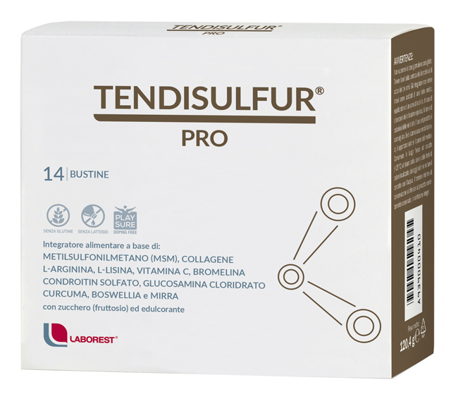 TENDISULFUR PRO 14 BUSTINE DA 8,6G - Farmacia Nuova Dr.ssa Gabriella Catellani