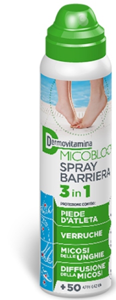 DERMOVITAMINA MICOBLOCK SPRAY BARRIERA 3 IN 1 PIEDE D'ATLETA 100 ML - Farmacia Nuova Dr.ssa Gabriella Catellani