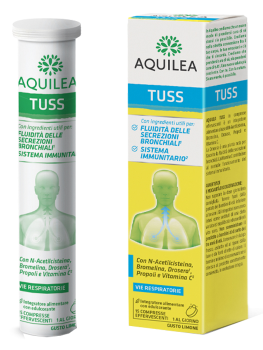 AQUILEA TUSS 15 COMPRESSE EFFERVESCENTI 90 G - Farmacia Nuova Dr.ssa Gabriella Catellani
