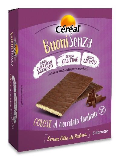 CEREAL BUONI SENZA GOLOSI CIOCCOLATO FONDENTE 6 X 17 G - Farmacia Nuova Dr.ssa Gabriella Catellani