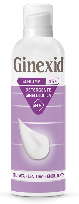 GINEXID 45+ SCHIUMA DETERGENTE GINECOLOGICA 150 ML - Farmacia Nuova Dr.ssa Gabriella Catellani