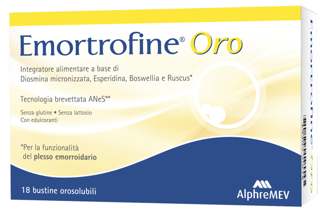 EMORTROFINE ORO 18 BUSTINE DA 3 G - Farmacia Nuova Dr.ssa Gabriella Catellani