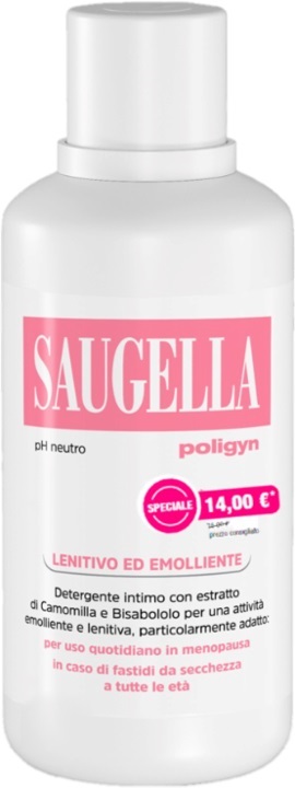 SAUGELLA POLIGYN PH NEUTRO LENITIVO ED EMOLLIENTE 500 ML TAGLIO PREZZO - Farmacia Nuova Dr.ssa Gabriella Catellani