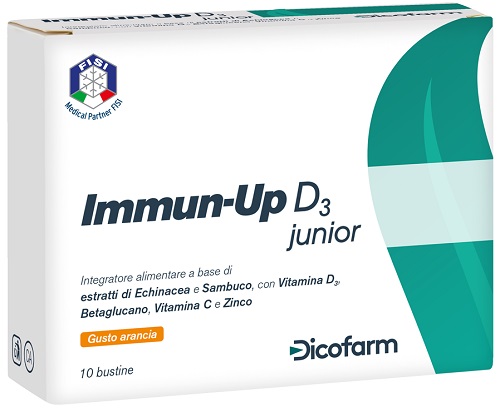 IMMUN UP D3 JUNIOR 10 BUSTINE DA 3 G - Farmacia Nuova Dr.ssa Gabriella Catellani