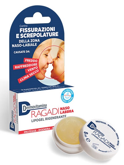 DERMOVITAMINA RAGADI NASO E LABBRA LIPOGEL RIGENERANTE 8 ML - Farmacia Nuova Dr.ssa Gabriella Catellani