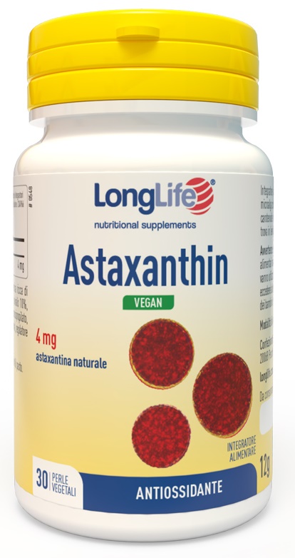 LONGLIFE ASTAXANTHIN 30 PERLE VEGETALI - Farmacia Nuova Dr.ssa Gabriella Catellani