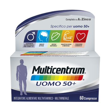 MULTICENTRUM UOMO 50+ 60 COMPRESSE - Farmacia Nuova Dr.ssa Gabriella Catellani