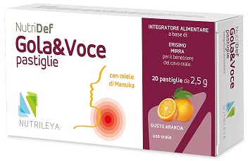 NUTRIDEF GOLA & VOCE ARANCIA 20 PASTIGLIE - Farmacia Nuova Dr.ssa Gabriella Catellani