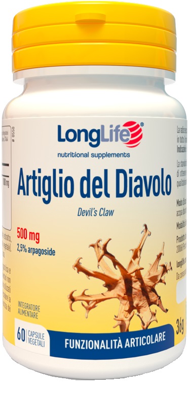 LONGLIFE ARTIGLIO DEL DIAVOLO 2% 60 CAPSULE - Farmacia Nuova Dr.ssa Gabriella Catellani
