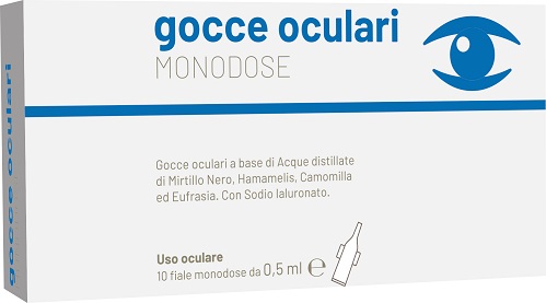 GOCCE OCULARI 10 FLACONCINI MONODOSE - Farmacia Nuova Dr.ssa Gabriella Catellani