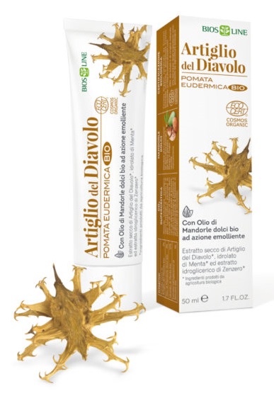 BIOSLINE ARTIGLIO DEL DIAVOLO POMATA EUDERMICA BIO CERT ECOCERT 50 ML - Farmacia Nuova Dr.ssa Gabriella Catellani