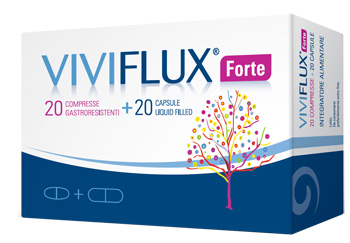 VIVIFLUX FORTE 20 COMPRESSE GASTRORESISTENTI + 20 CAPSULE LIQUID FILLER - Farmacia Nuova Dr.ssa Gabriella Catellani