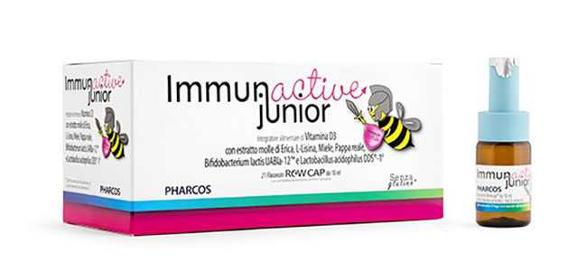IMMUNACTIVE JUNIOR PHARCOS 21 FIALE 10 ML - Farmacia Nuova Dr.ssa Gabriella Catellani