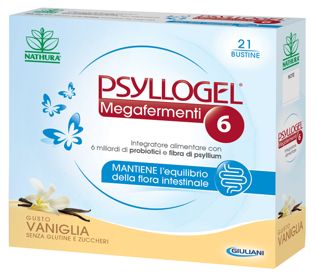 PSYLLOGEL MEGAFERMENTI 6 VANIGLIA 21 BUSTINE - Farmacia Nuova Dr.ssa Gabriella Catellani