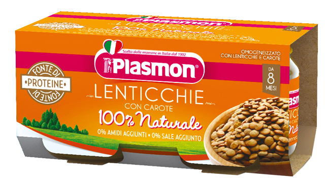 PLASMON OMOGENEIZZATO LENTICCHIE 2 X 80 G - Farmacia Nuova Dr.ssa Gabriella Catellani