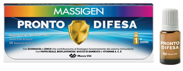 MASSIGEN PRONTO DIFESA 14 FLACONI X 10 ML - Farmacia Nuova Dr.ssa Gabriella Catellani