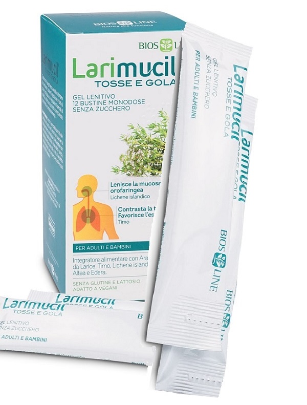 LARIMUCIL TOSSE GOLA 12 BUSTINE 10 ML - Farmacia Nuova Dr.ssa Gabriella Catellani