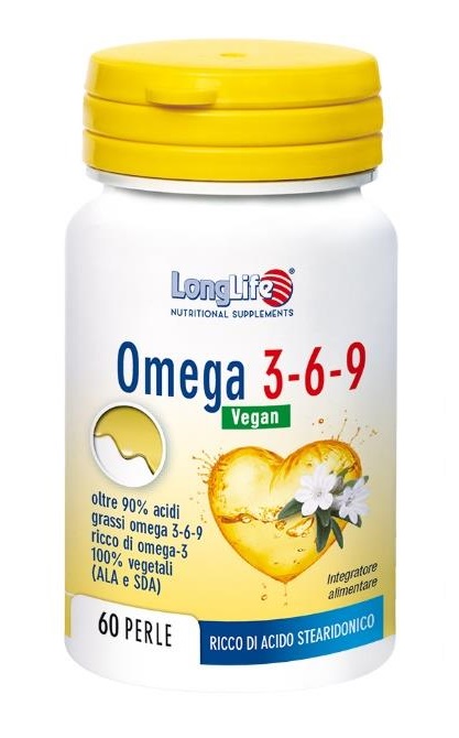 LONGLIFE OMEGA 3-6-9 VEGAN 750 MG 60 PERLE VEGETALI - Farmacia Nuova Dr.ssa Gabriella Catellani