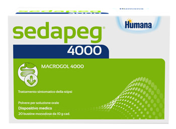 SEDAPEG 4000 20 BUSTINE MONODOSE X 10G HUMANA - Farmacia Nuova Dr.ssa Gabriella Catellani