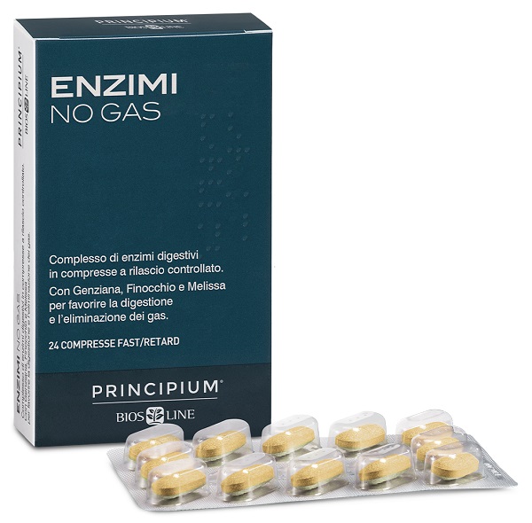 PRINCIPIUM ENZIMI NO GAS FAST/RETARD 24 COMPRESSE - Farmacia Nuova Dr.ssa Gabriella Catellani