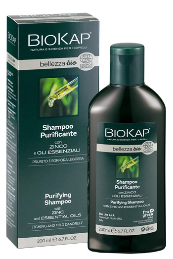 BIOKAP BELLEZZA BIO SHAMPOO PURIFICANTE COSMOS ECOCERT 200 ML BIOSLINE - Farmacia Nuova Dr.ssa Gabriella Catellani