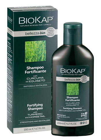 BIOKAP BELLEZZA BIO SHAMPOO FORTIFICANTE COSMOS ECOCERT 200 ML BIOSLINE - Farmacia Nuova Dr.ssa Gabriella Catellani