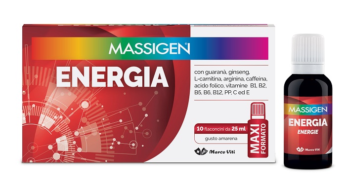 MASSIGEN ENERGIA 10 FLACONI DA 25 ML - Farmacia Nuova Dr.ssa Gabriella Catellani
